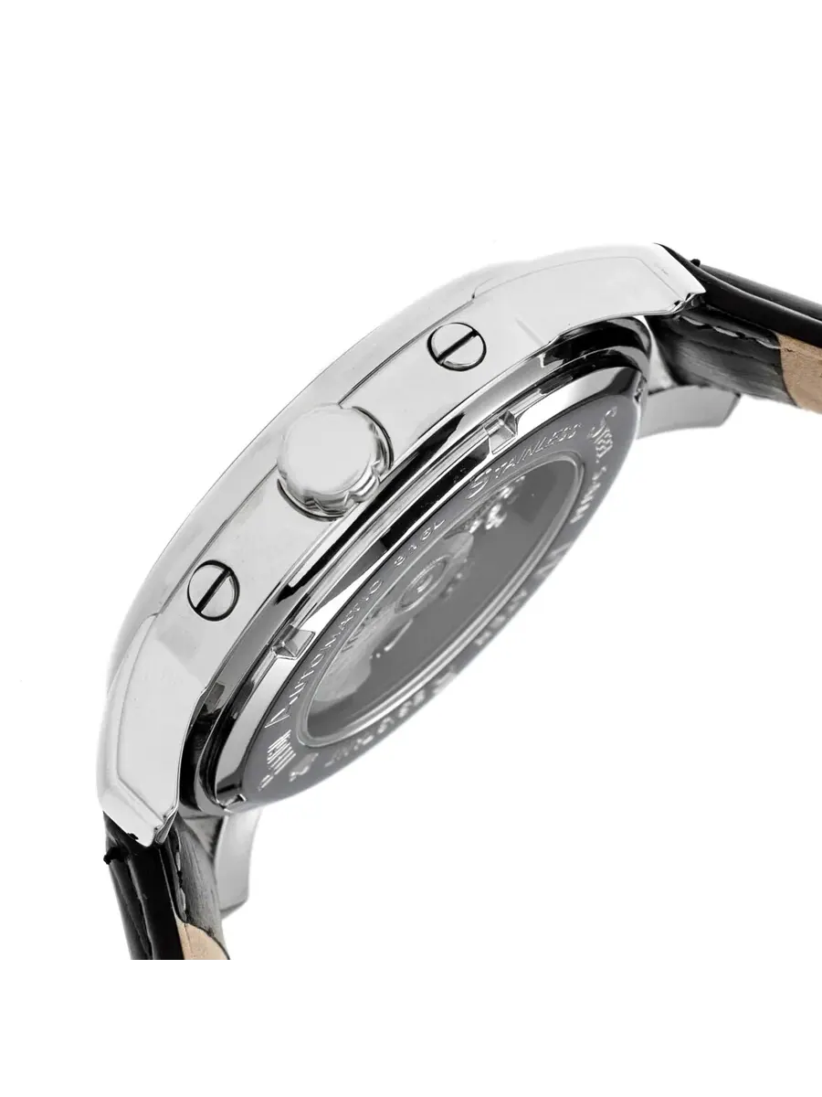 Мужские часы Reign Kahn Automatic с серебристым циферблатом REIRN4303 — изображение 3 из 3, оттенок серебряный