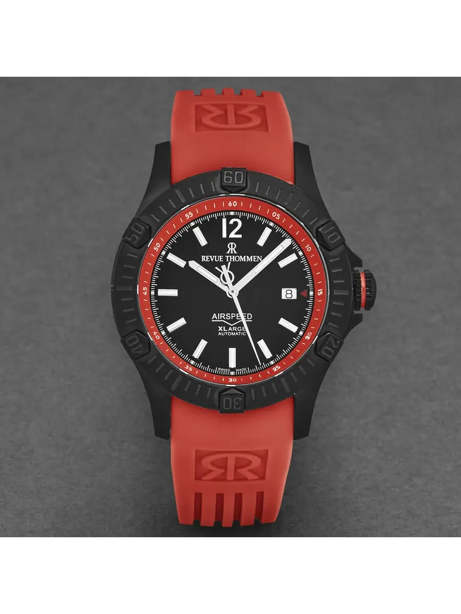 Мужские часы Revue Thommen Air Speed Automatic с черным циферблатом 16070.4676 — изображение 4 из 7, оттенок черный