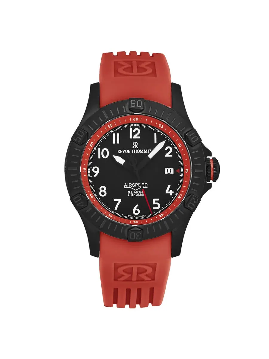 Мужские часы Revue Thommen Air Speed Automatic с черным циферблатом 16070.4776 — черный