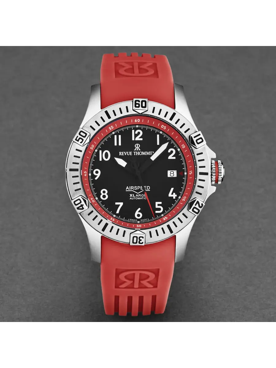 Мужские часы Revue Thommen Air Speed Automatic с черным циферблатом 16070.4736 — изображение 4 из 7, оттенок серебряный
