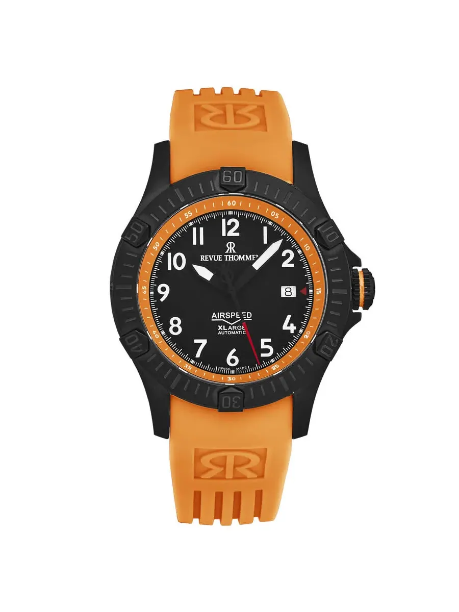Мужские часы Revue Thommen Air Speed Automatic с черным циферблатом 16070.4779 — черный