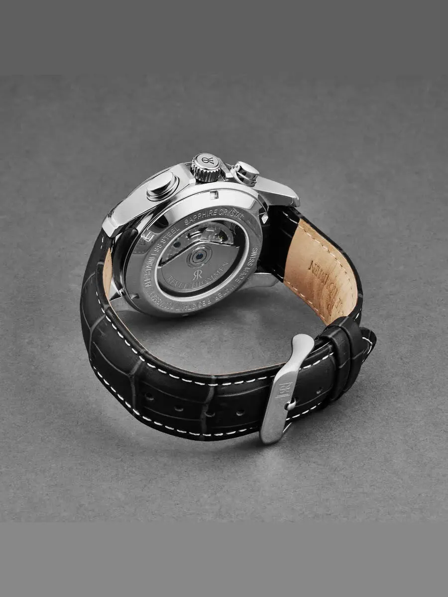Мужские часы Revue Thommen Air Speed Chronograph Automatic с черным циферблатом, модель 16041.6337 — изображение 3 из 4