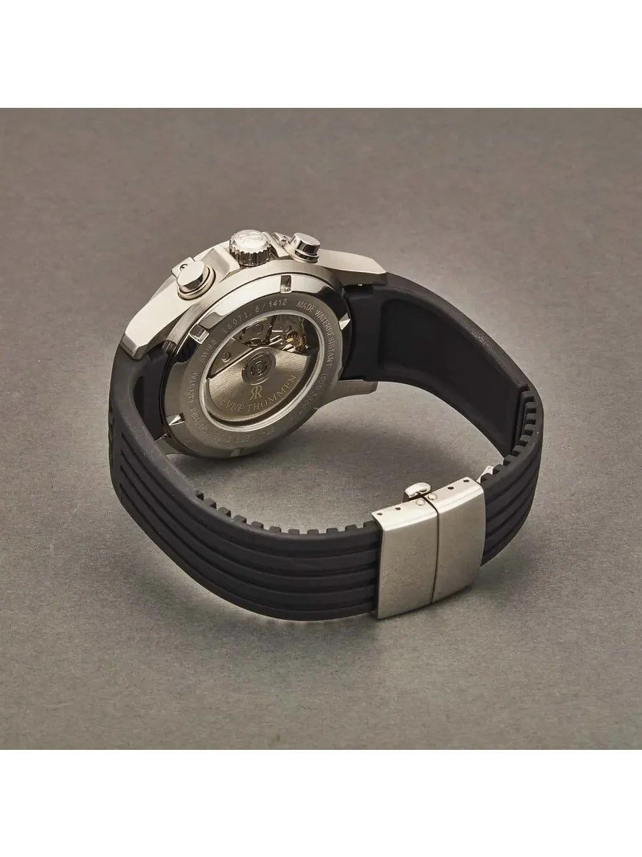 Мужские часы Revue Thommen Air Speed Chronograph Automatic с черным циферблатом, модель 16071.6837 — изображение 3 из 3