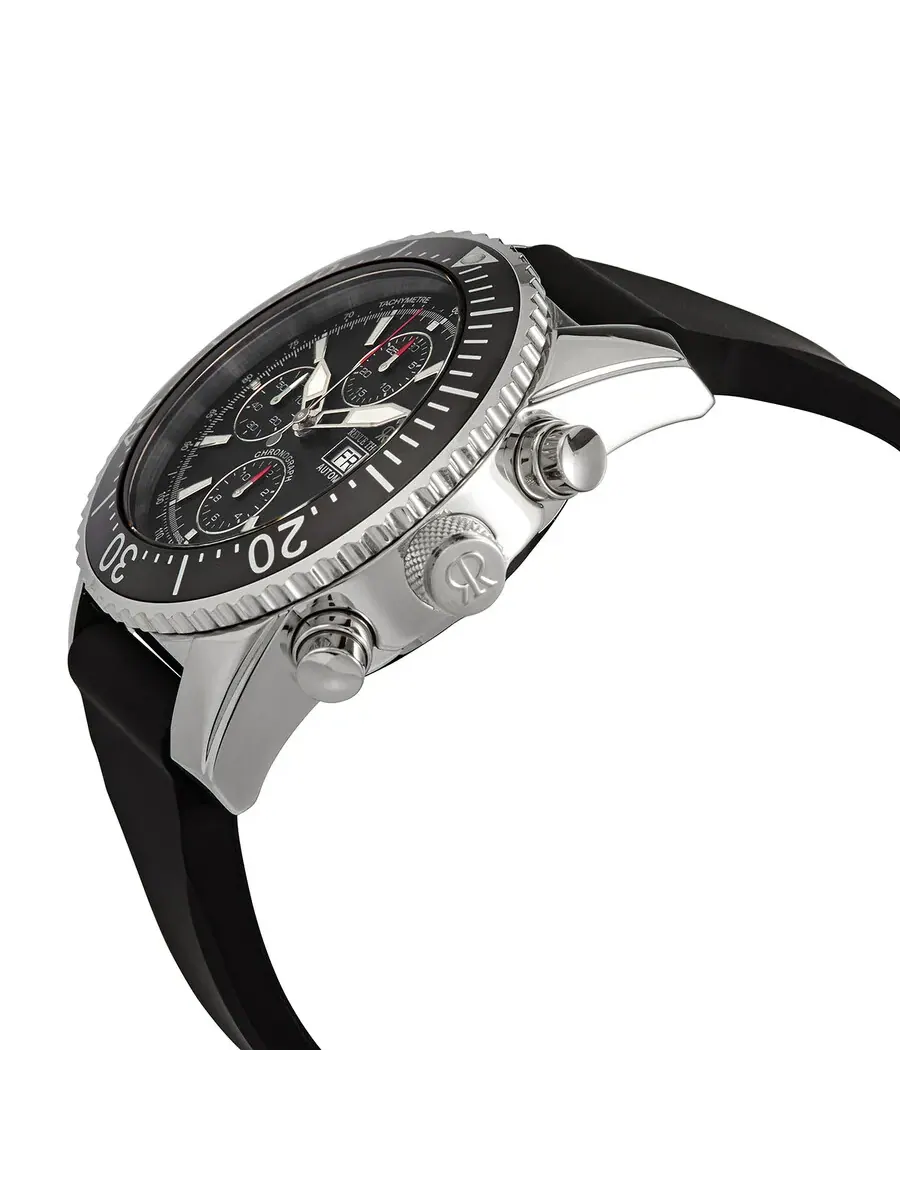 Мужские часы Revue Thommen Air Speed Chronograph Automatic с черным циферблатом, модель 17030.6534 — изображение 2 из 3