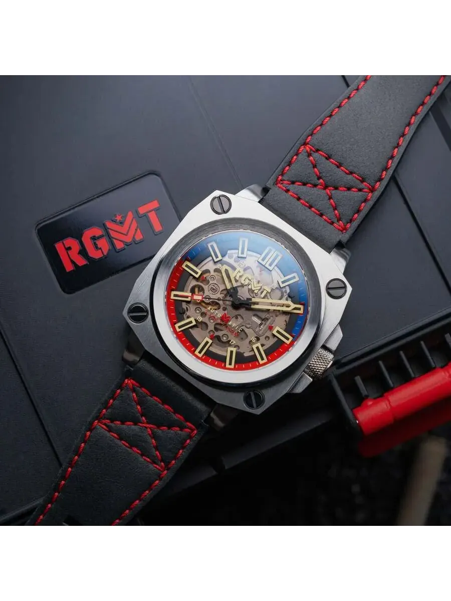 Мужские часы RGMT Altimeter с черным циферблатом RG-8064-02 — изображение 2 из 4, оттенок серебряный