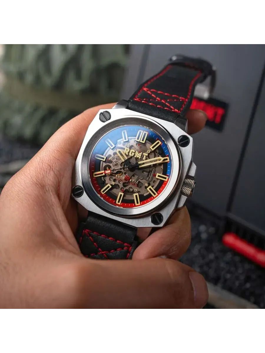 Мужские часы RGMT Altimeter с черным циферблатом RG-8064-02 — изображение 4 из 4, оттенок серебряный