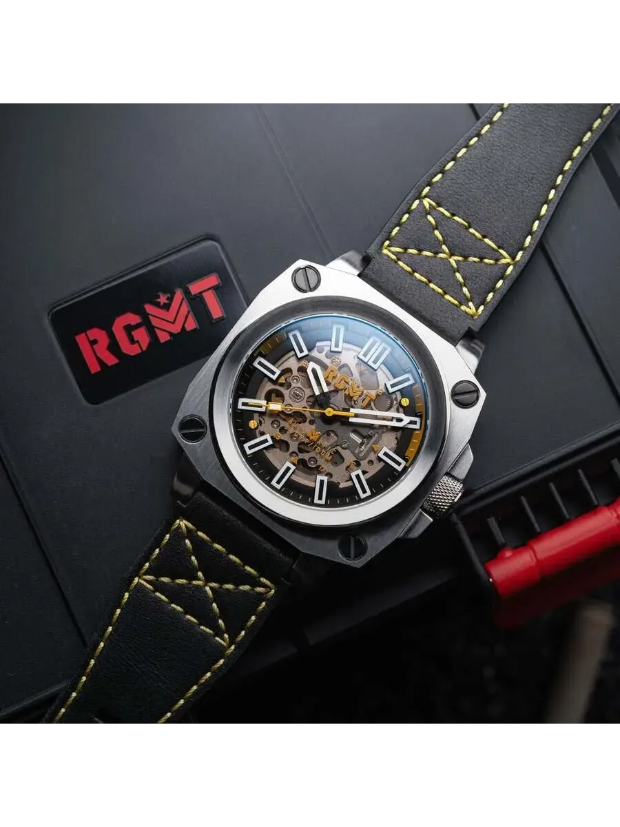 Мужские часы RGMT Altimeter с черным циферблатом RG-8064-03 — изображение 2 из 4, оттенок серебряный