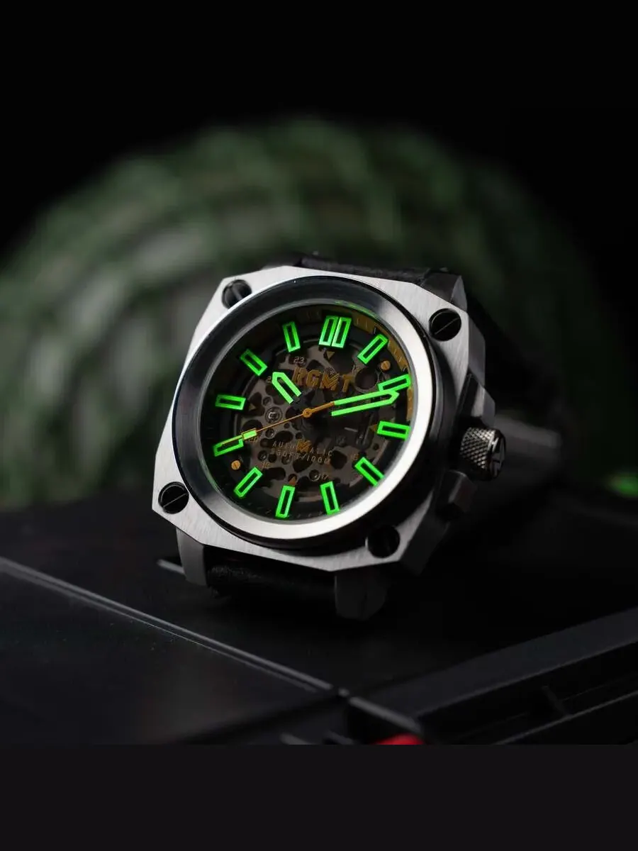 Мужские часы RGMT Altimeter с черным циферблатом RG-8064-03 — изображение 3 из 4, оттенок серебряный