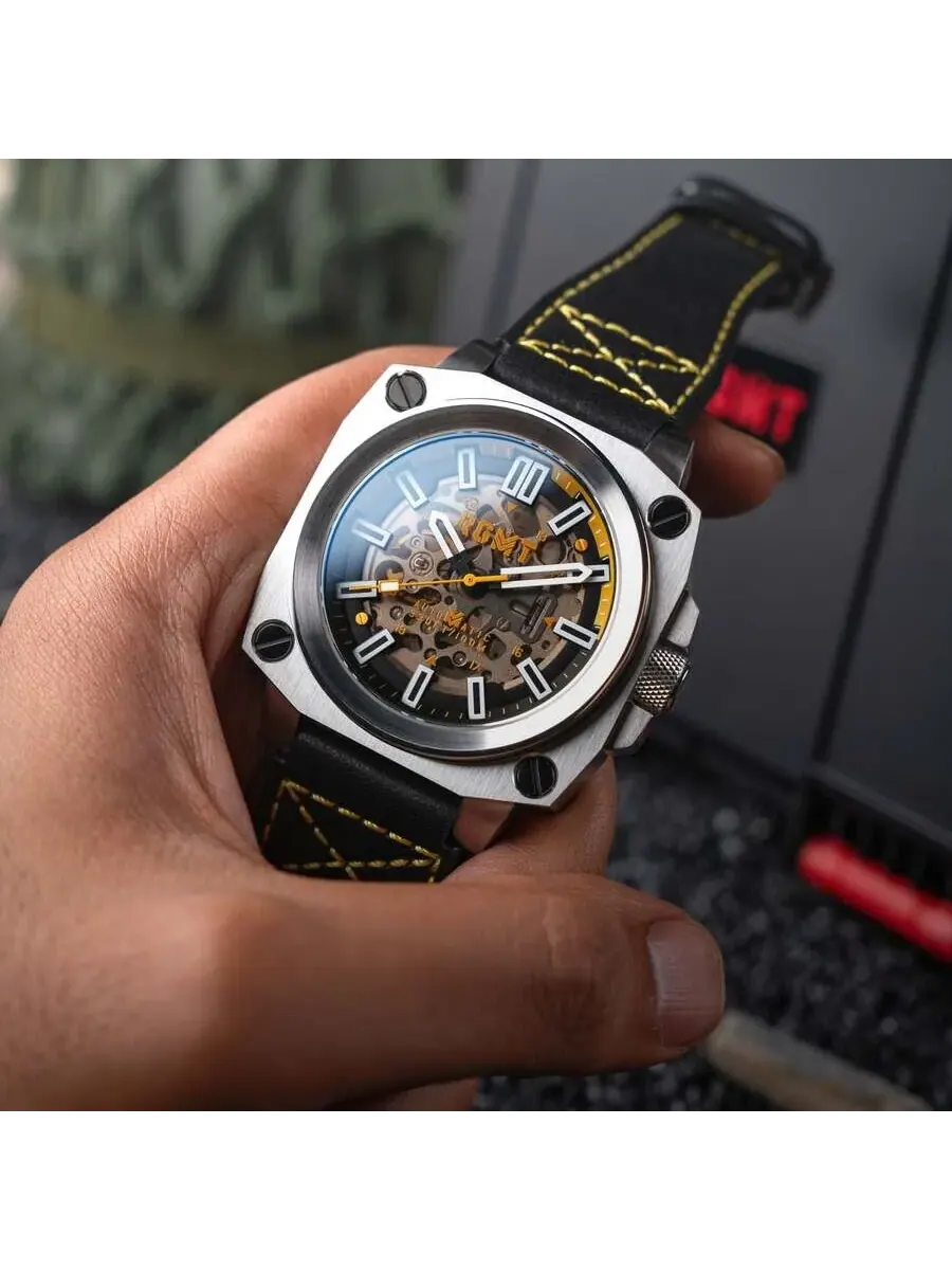 Мужские часы RGMT Altimeter с черным циферблатом RG-8064-03 — изображение 4 из 4, оттенок серебряный