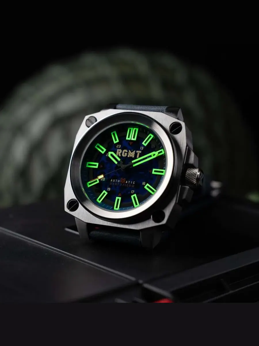 Мужские часы RGMT Altimeter с синим циферблатом RG-8064-01 — изображение 3 из 4, оттенок серебряный