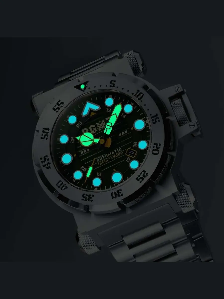 Мужские автоматические часы RGMT Centurion с зеленым циферблатом RG-8072-22 — изображение 3 из 3, оттенок серебряный