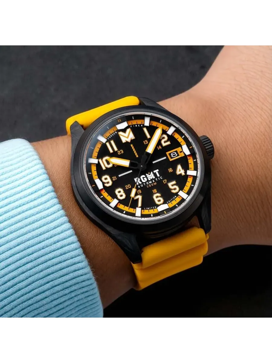 Мужские часы RGMT Defender с автоматическим механизмом и черным циферблатом RG-8069-02 — изображение 2 из 4, оттенок черный