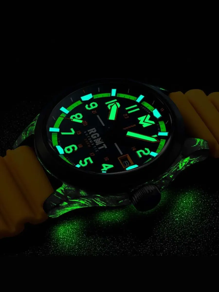 Мужские часы RGMT Defender с автоматическим механизмом и черным циферблатом RG-8069-02 — изображение 4 из 4, оттенок черный
