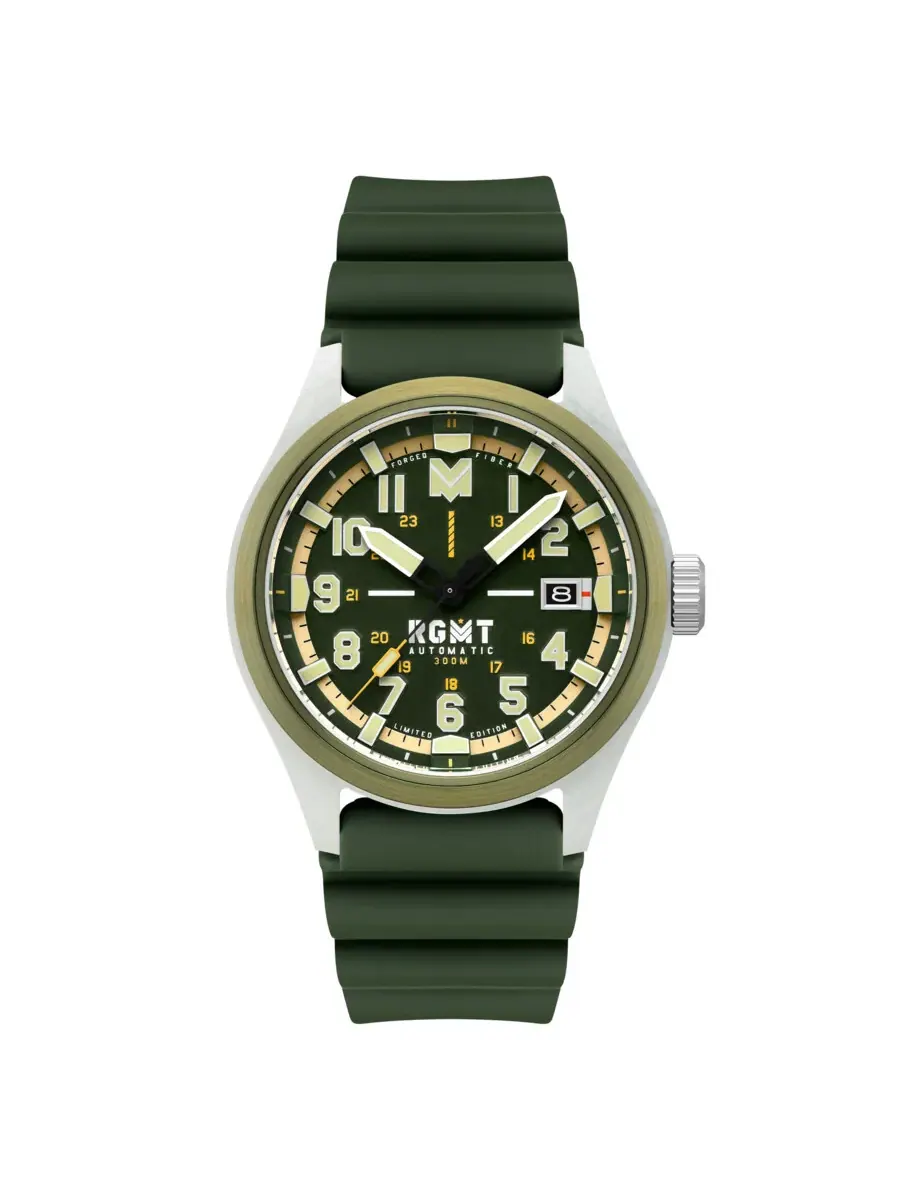 Мужские автоматические часы RGMT Defender с зеленым циферблатом RG-8069-05 — зеленый