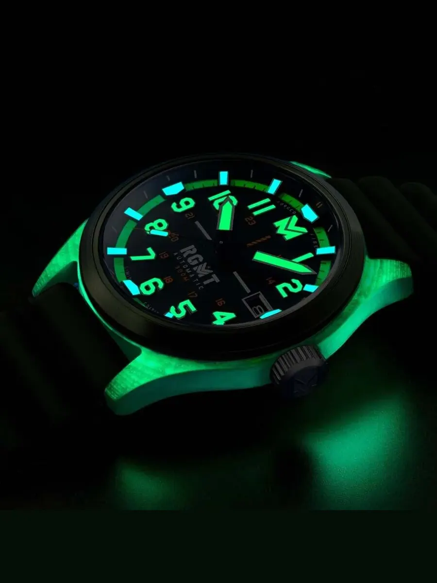 Мужские автоматические часы RGMT Defender с зеленым циферблатом RG-8069-05 — изображение 4 из 4, оттенок зеленый