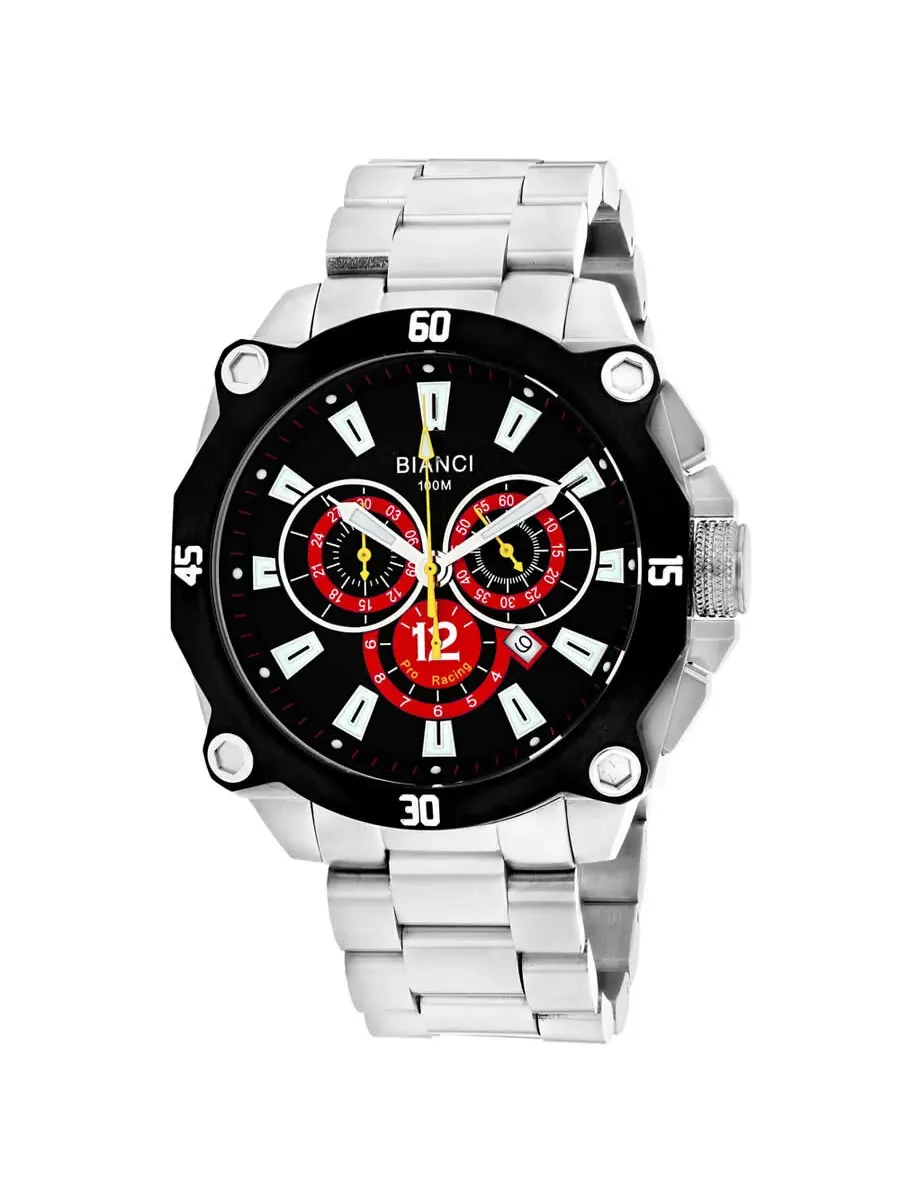 Мужские часы Roberto Bianci Enzo Chronograph Quartz с черным циферблатом RB71013 — черный