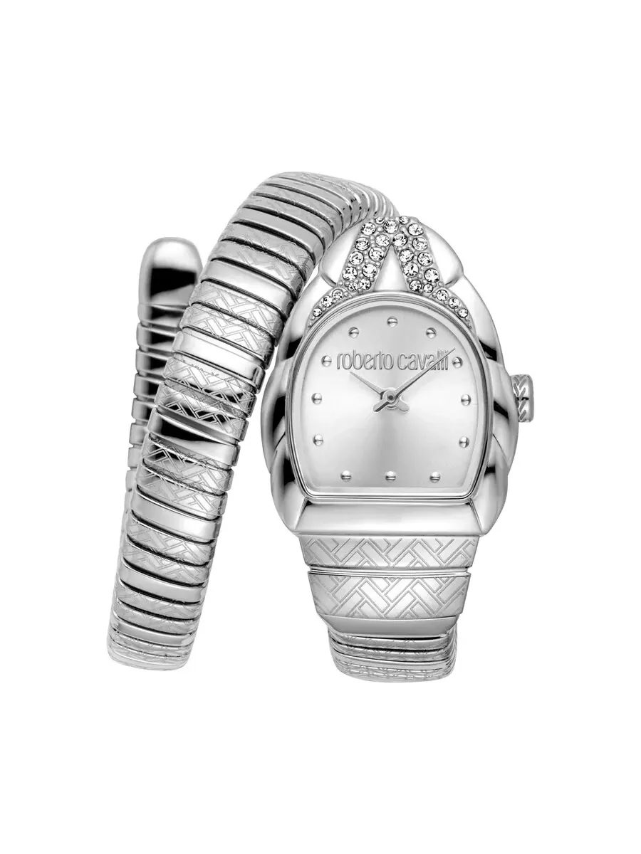 Женские часы Roberto Cavalli Aurora с серебристым циферблатом RC5L133M0015 — серебристый