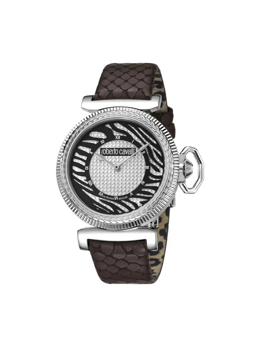 Женские часы Roberto Cavalli с серебристым циферблатом RV1L056L0016
