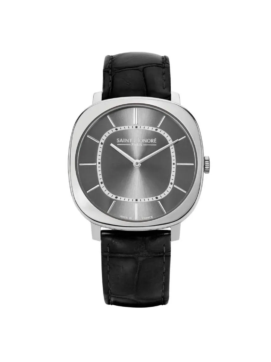 Мужские часы Saint Honore Paris Auteuil с кварцевым серым циферблатом H SH AT826074 1GIN
