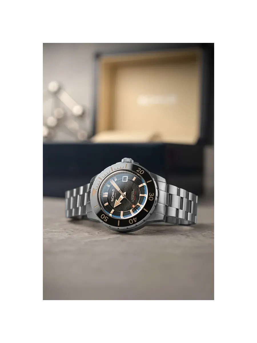 Мужские часы Schild Hermann Automatic с черным циферблатом SC-1016-11 — изображение 2 из 3, оттенок черный