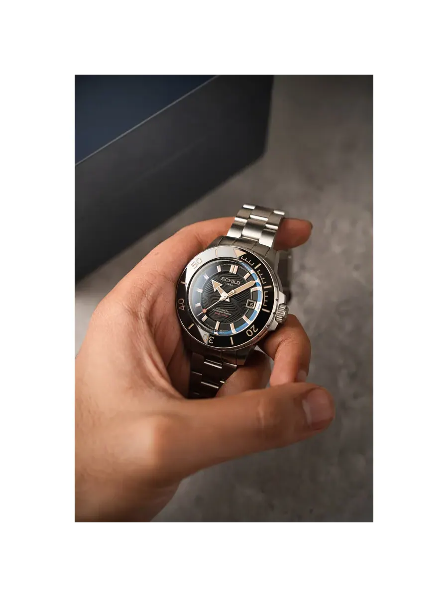 Мужские часы Schild Hermann Automatic с черным циферблатом SC-1016-11 — изображение 3 из 3, оттенок черный