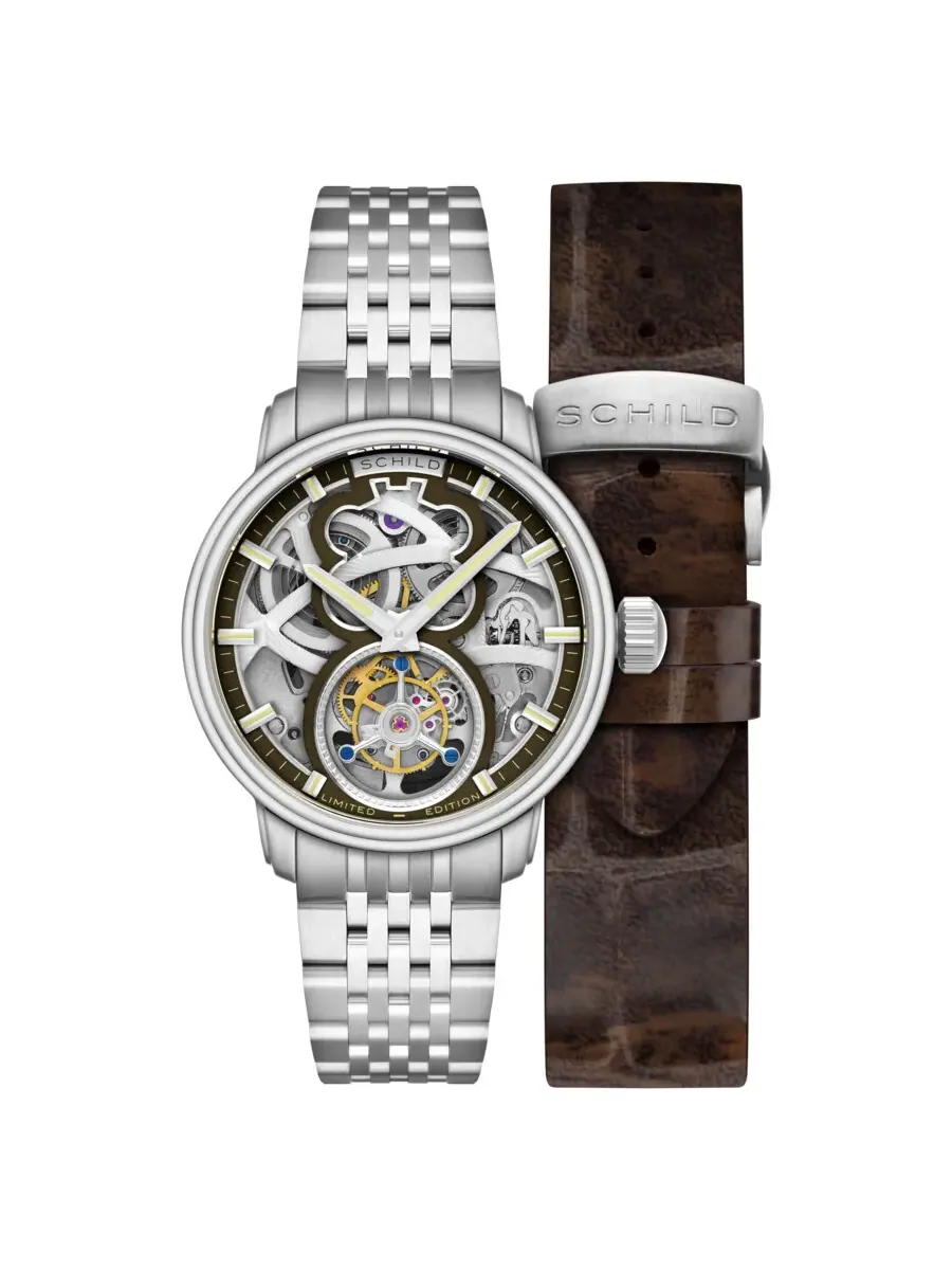 Мужские часы Schild Maximillian Brown Dial SC-1002-DD