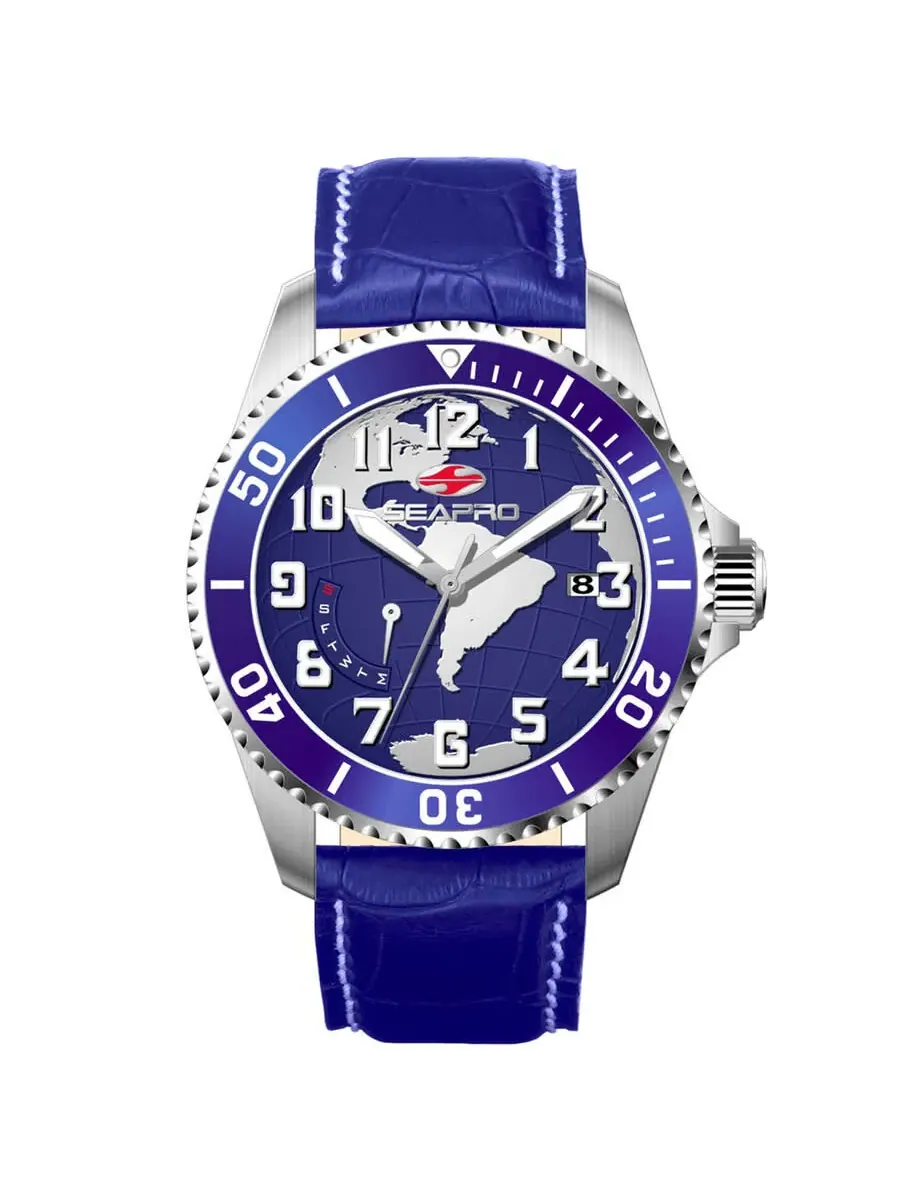 Мужские часы Seapro Voyager с синим циферблатом SP2742