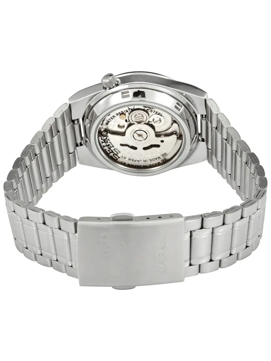 Мужские часы Seiko 5 Automatic с черным арабским циферблатом и корпусом из нержавеющей стали SNK063J5 — изображение 3 из 3