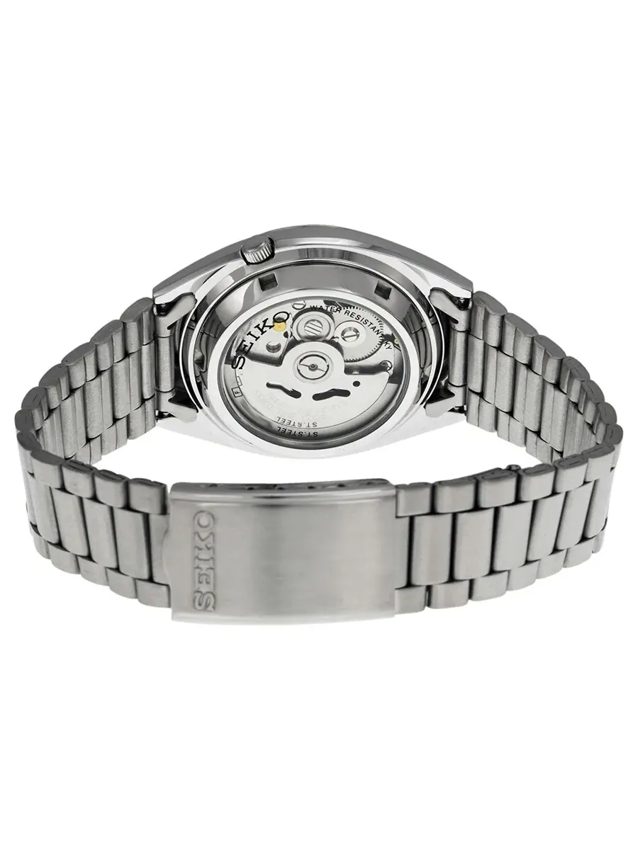 Мужские часы Seiko 5 Automatic с синим циферблатом и корпусом из нержавеющей стали SNXS77 — изображение 3 из 4