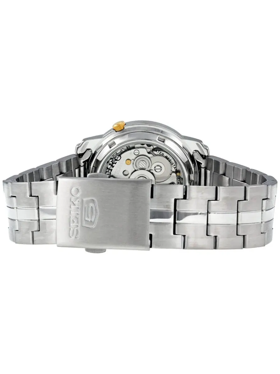 Мужские часы Seiko 5 Automatic с серым циферблатом и корпусом из нержавеющей стали, модель SNKK67 — изображение 3 из 4