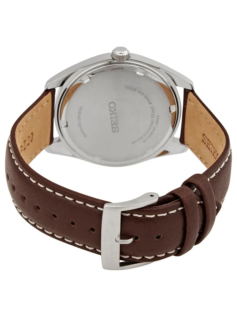 Мужские часы Seiko Neo Classic с кварцевым механизмом и зеленым циферблатом SUR449P1 — изображение 3 из 3, оттенок серебряный