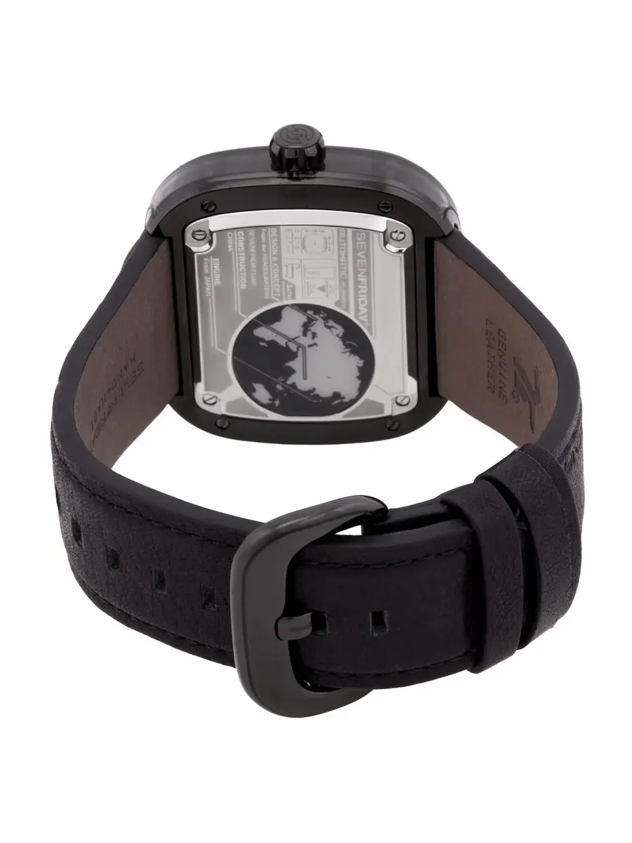 Мужские часы Sevenfriday M-Series с автоматическим механизмом и черным циферблатом M3/07 — изображение 3 из 3, оттенок черный
