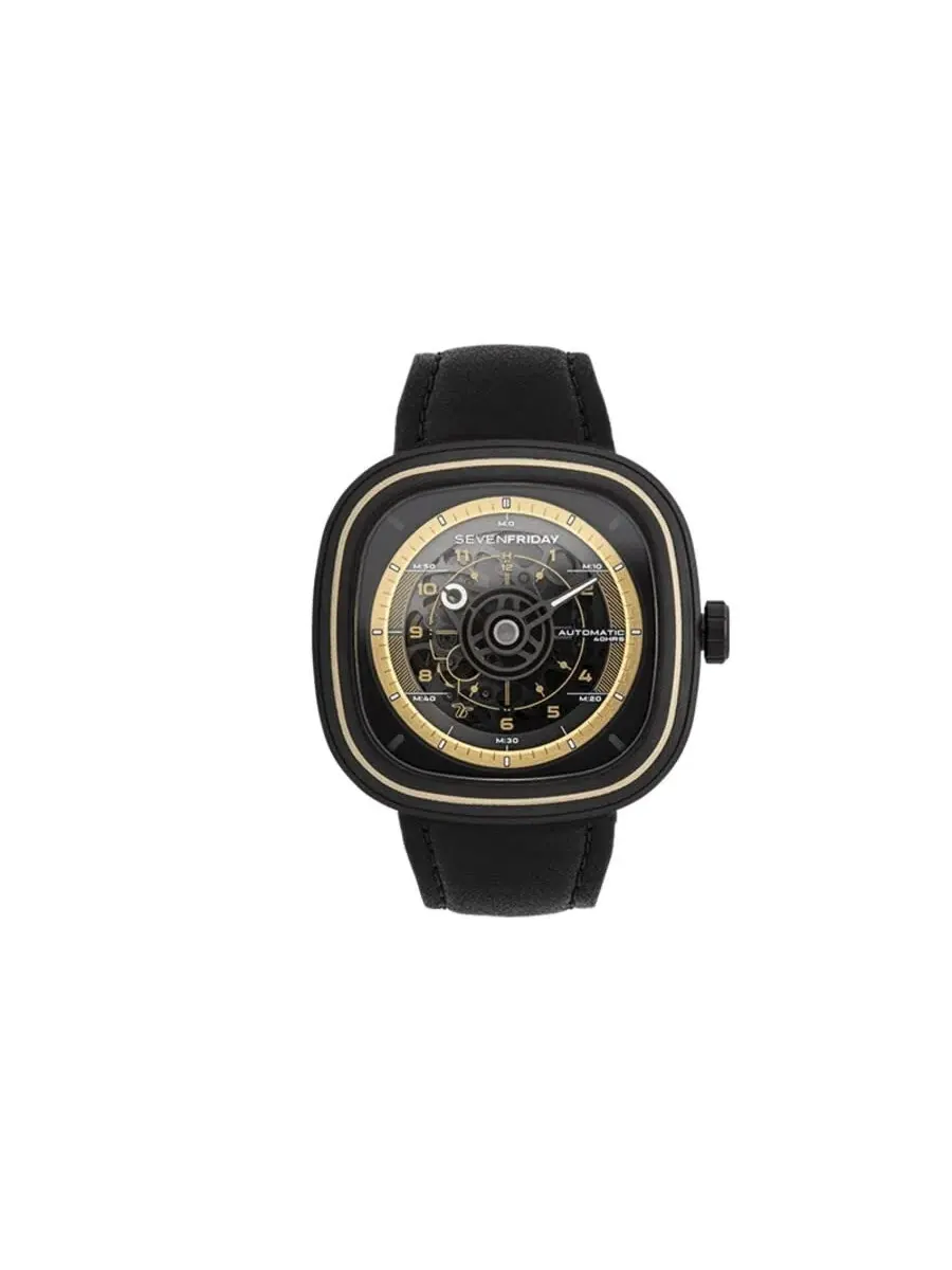 Мужские автоматические часы Sevenfriday T Series с черным циферблатом T2/06