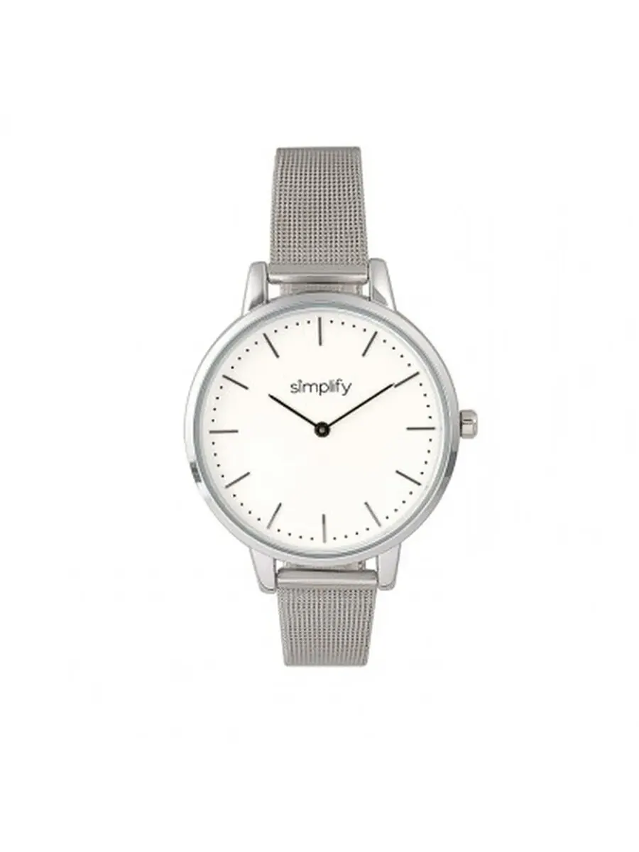 Упростите часы с серебряным циферблатом 5800 SIM5801 Simplify — серебристый