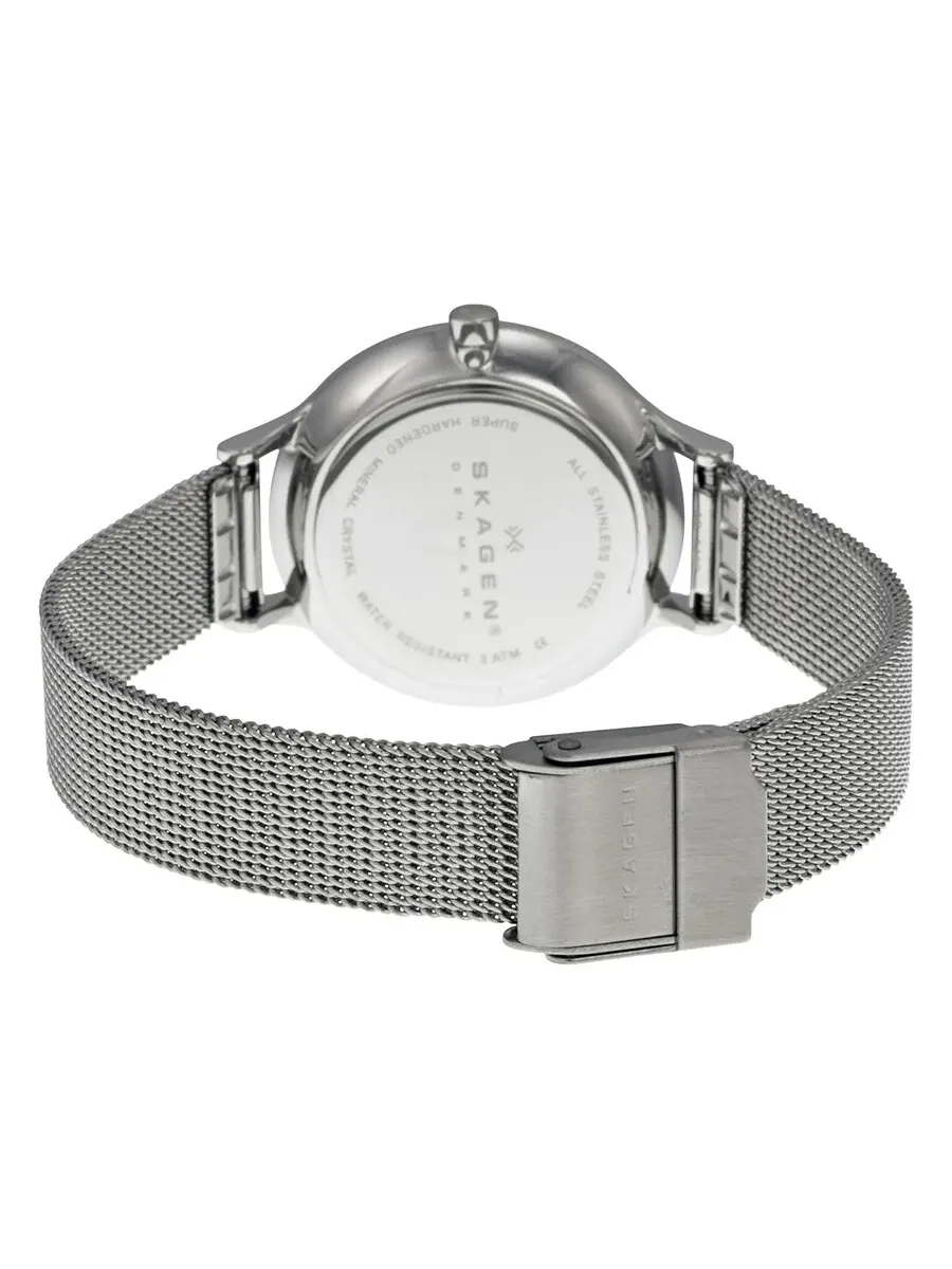 Женские часы Skagen Anita с серебристым циферблатом и сетчатым ремешком из нержавеющей стали, модель SKW2149