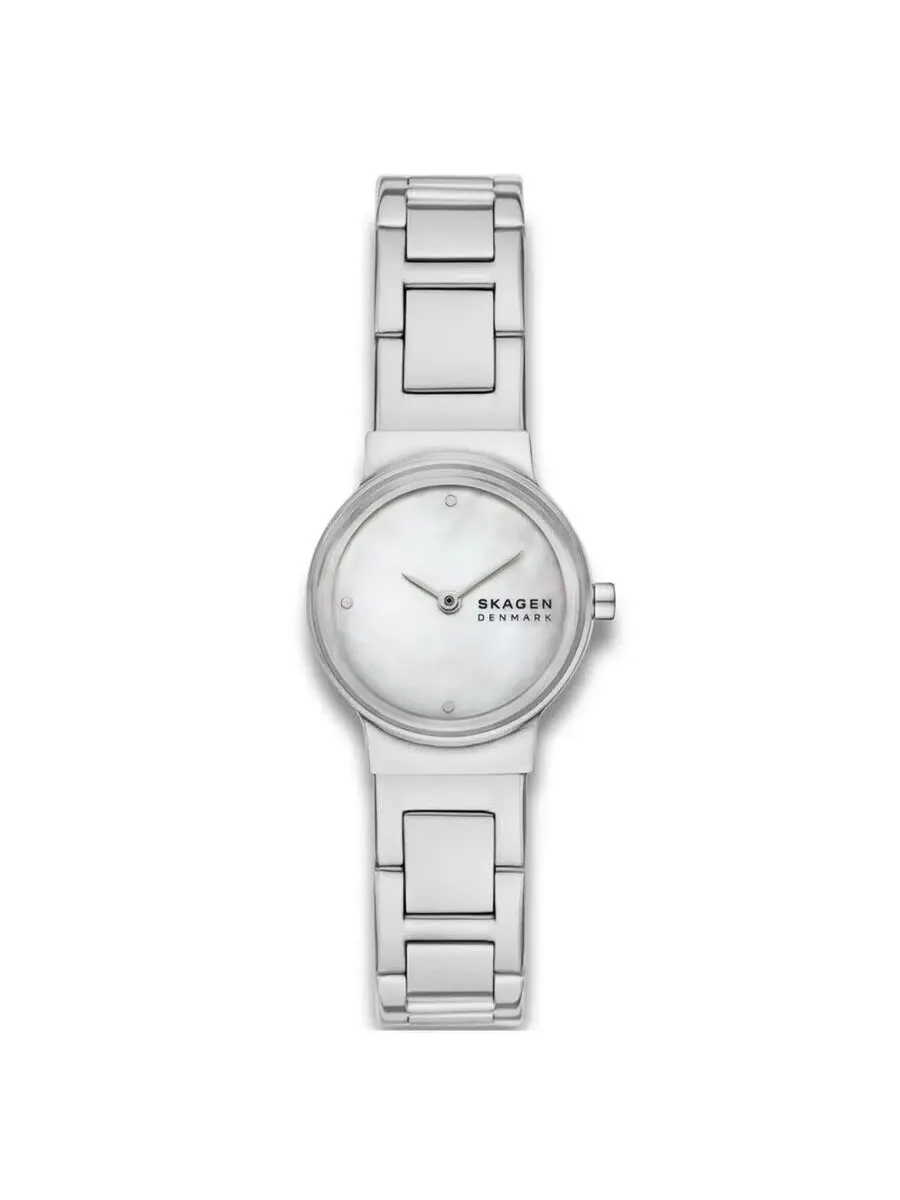 Женские часы Skagen Freja Lille с кварцевым механизмом и белым циферблатом SKW3168 — серебристый