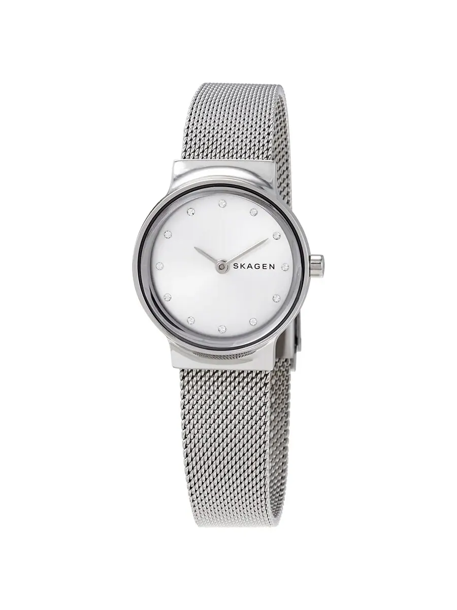 Женские часы Skagen Freja с кварцевым механизмом и серебристым циферблатом SKW2715 — серебристый