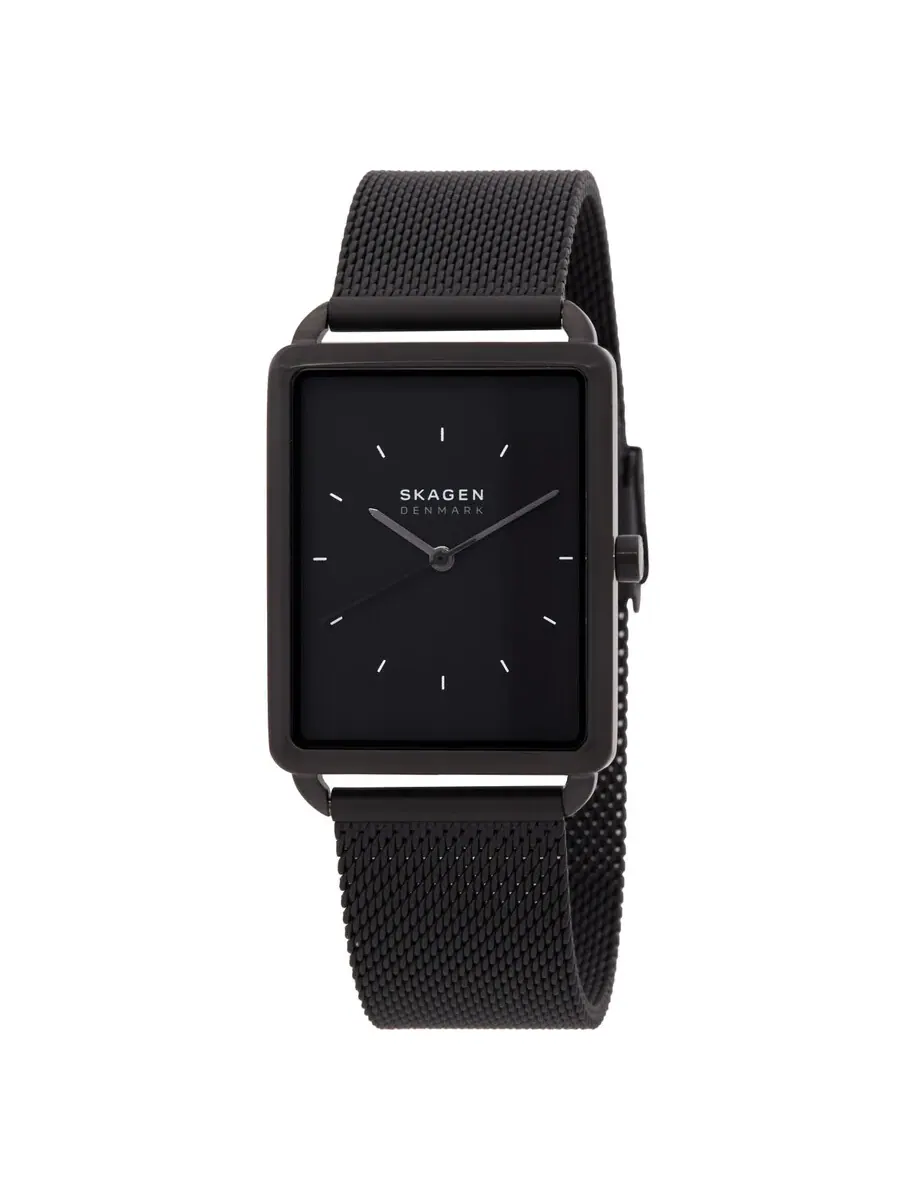 Мужские часы Skagen Hagen с кварцевым механизмом и черным циферблатом SKW6928 — черный