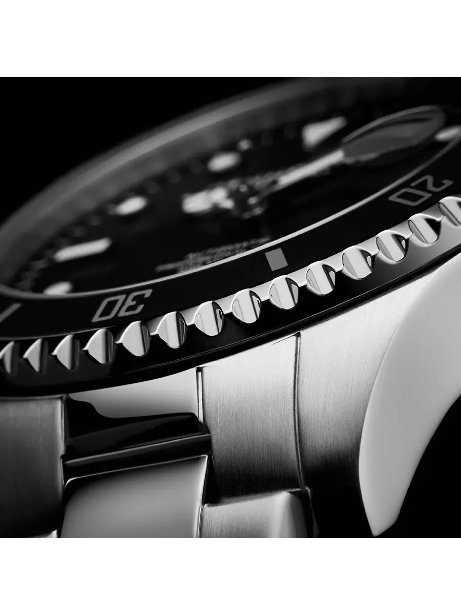 Мужские часы Stuhrling Original Aquadiver Automatic с черным циферблатом M13543 — изображение 4 из 7, оттенок черный
