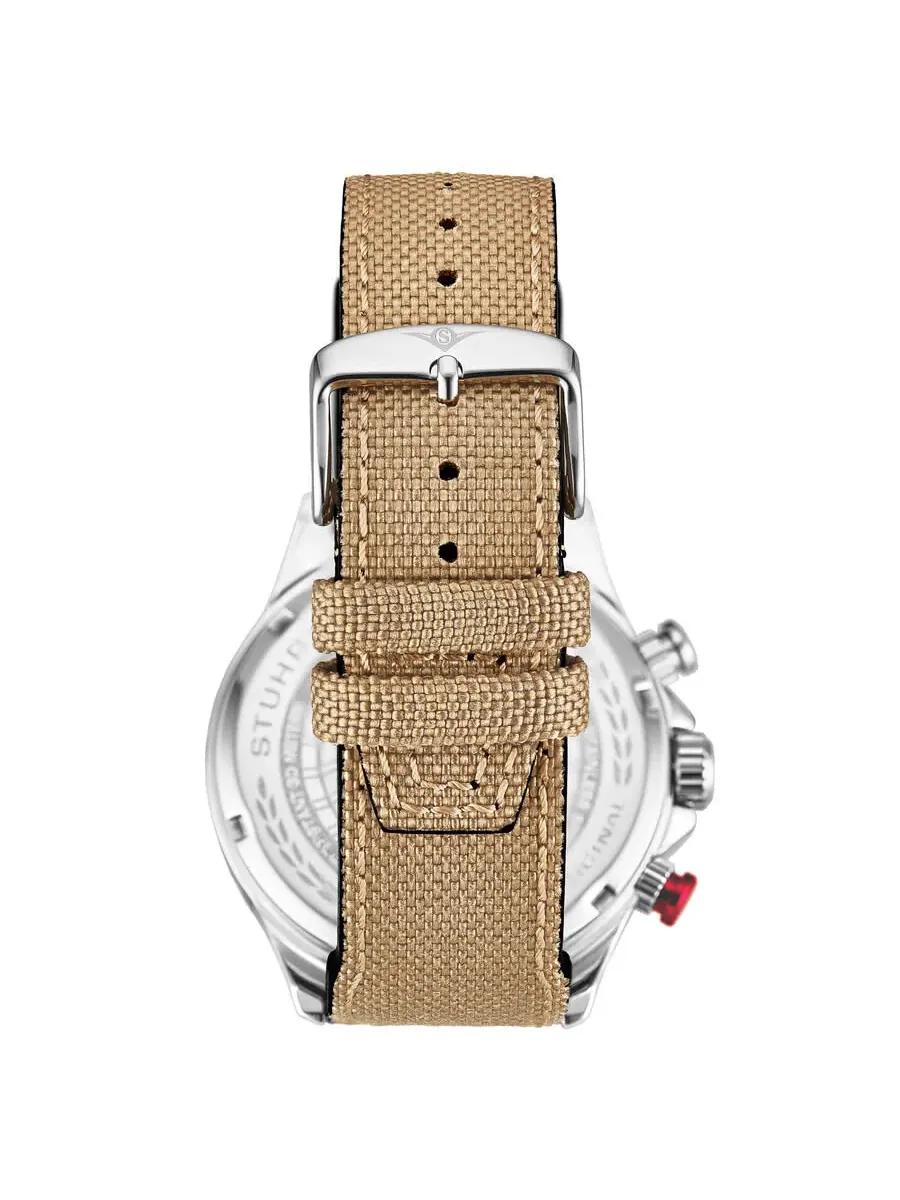Мужские часы Stuhrling Original Aviator с кварцевым механизмом и черным циферблатом M17973 — изображение 3 из 3