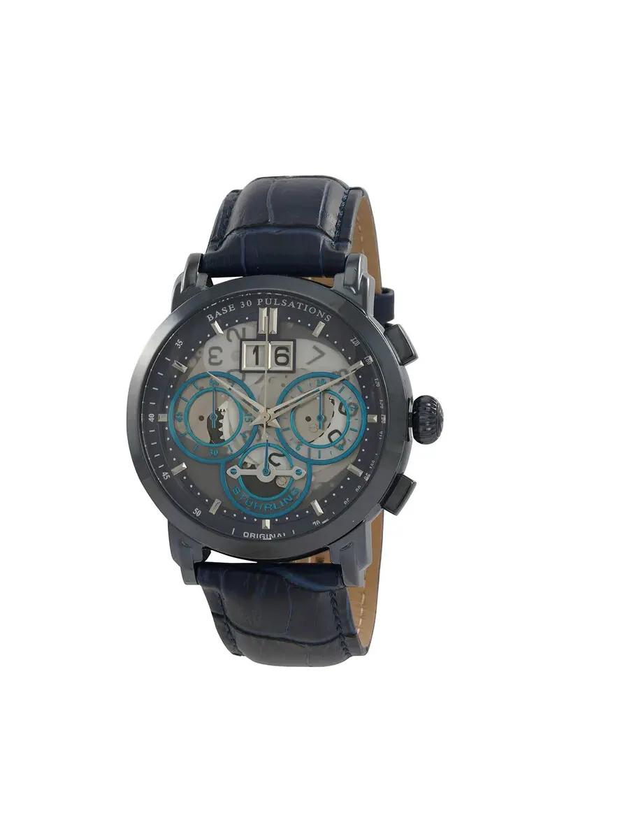 Мужские часы Stuhrling Original Imperia с синим циферблатом M15263