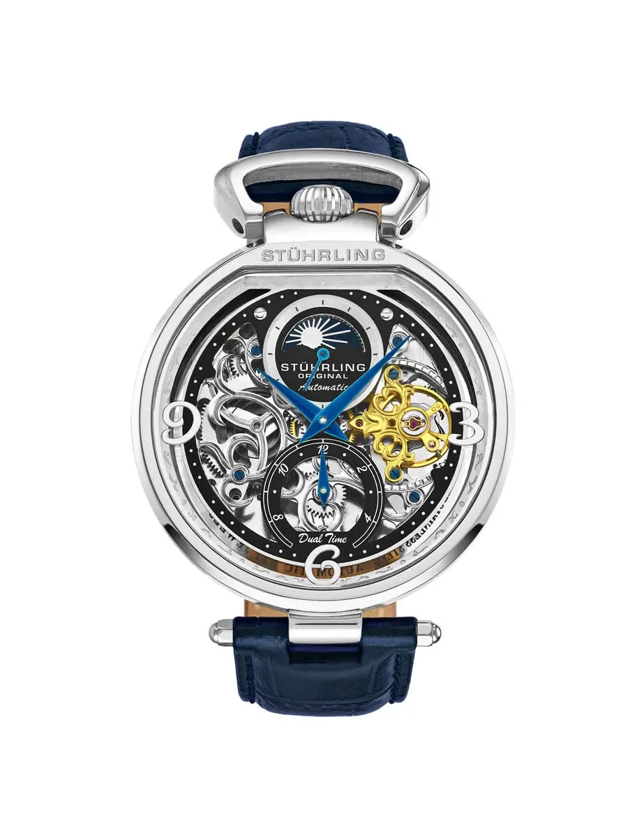 Мужские часы Stuhrling Original Legacy Automatic с черным циферблатом M16739