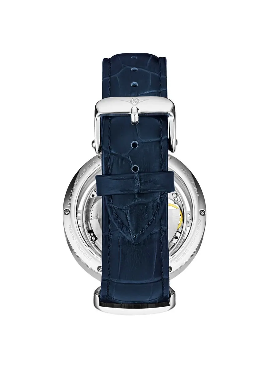 Мужские часы Stuhrling Original Legacy Automatic с черным циферблатом M16739 — изображение 2 из 2, оттенок серебряный