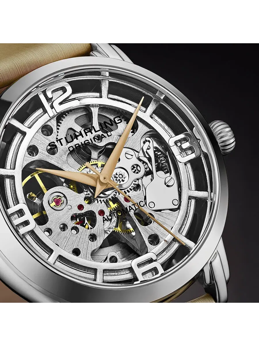 Женские часы Stuhrling Original Legacy Automatic с серебристым циферблатом M13635 — изображение 4 из 4, оттенок серебряный