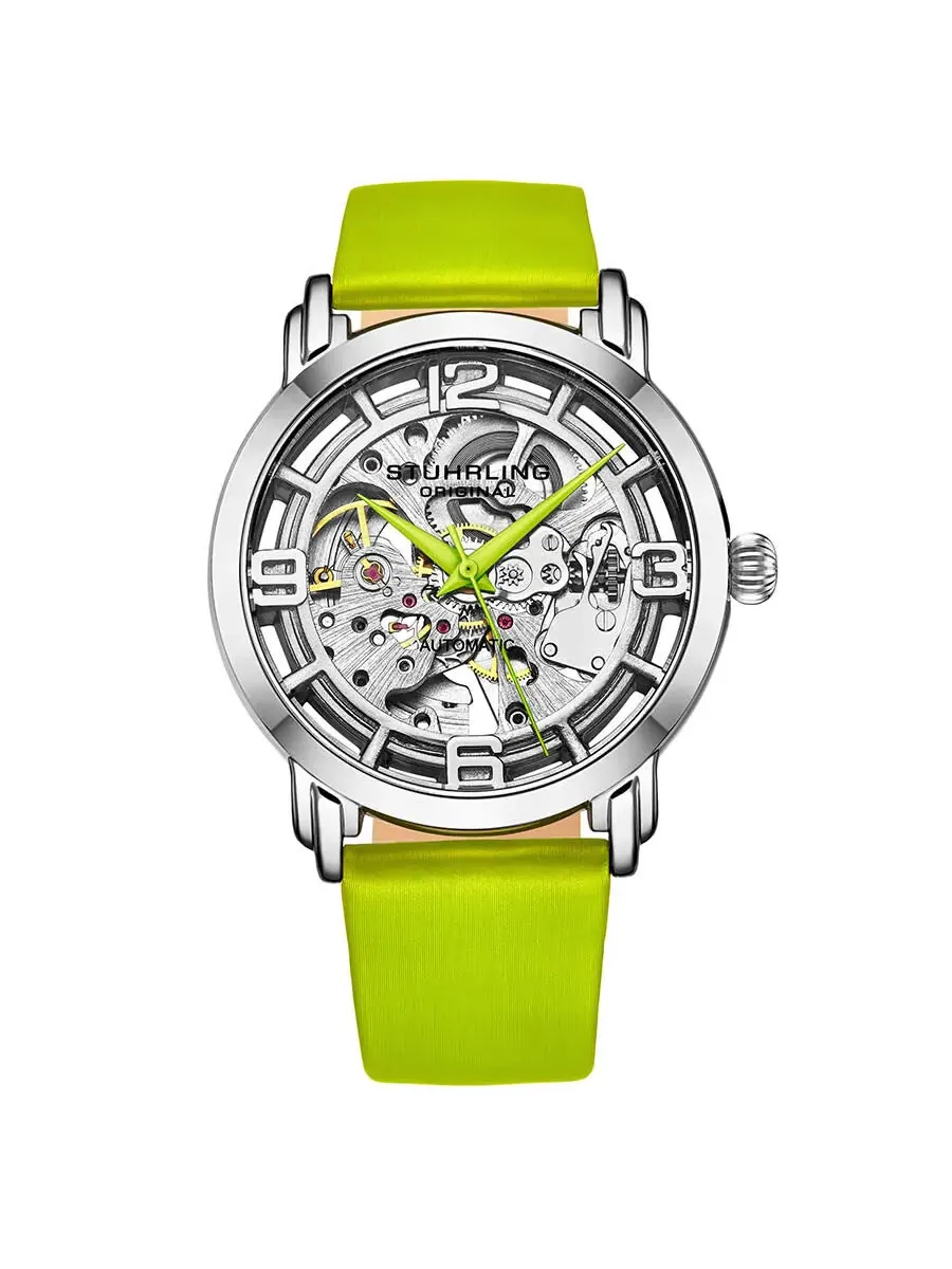 Женские автоматические часы Stuhrling Original Legacy с серебристым циферблатом, модель M13636