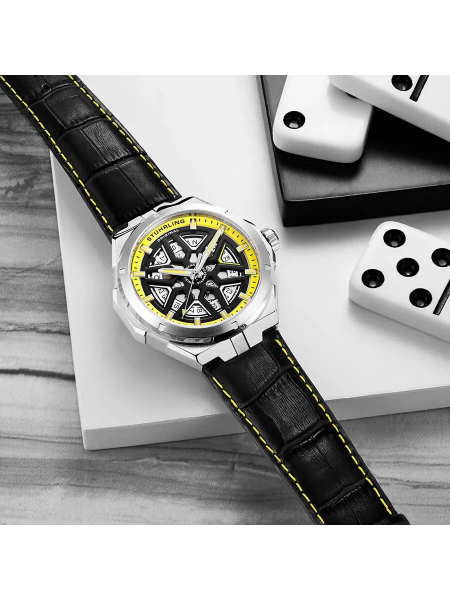 Мужские часы Stuhrling Original Legacy Automatic M13492 — изображение 3 из 3, оттенок серебряный