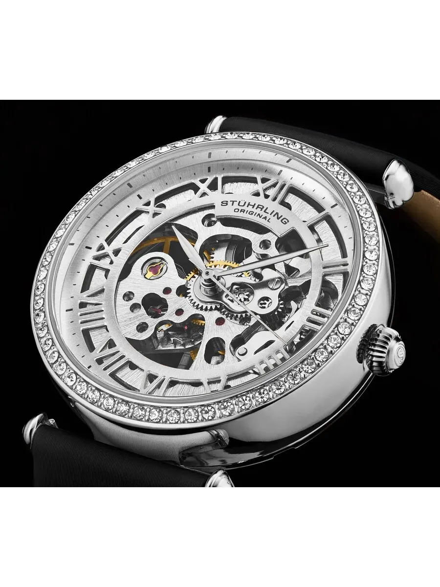 Женские часы Stuhrling Original Legacy Automatic с серебристым циферблатом M17196 — изображение 4 из 4, оттенок серебряный