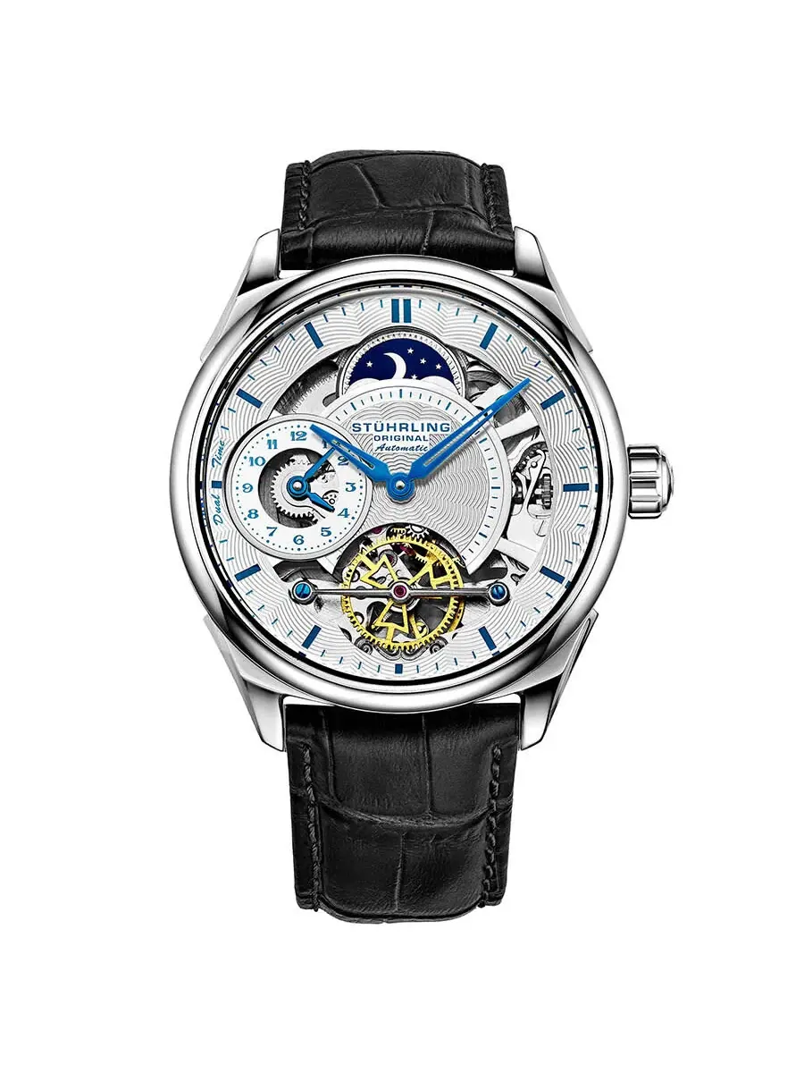 Мужские часы Stuhrling Original Legacy Automatic с серебристым циферблатом M13525