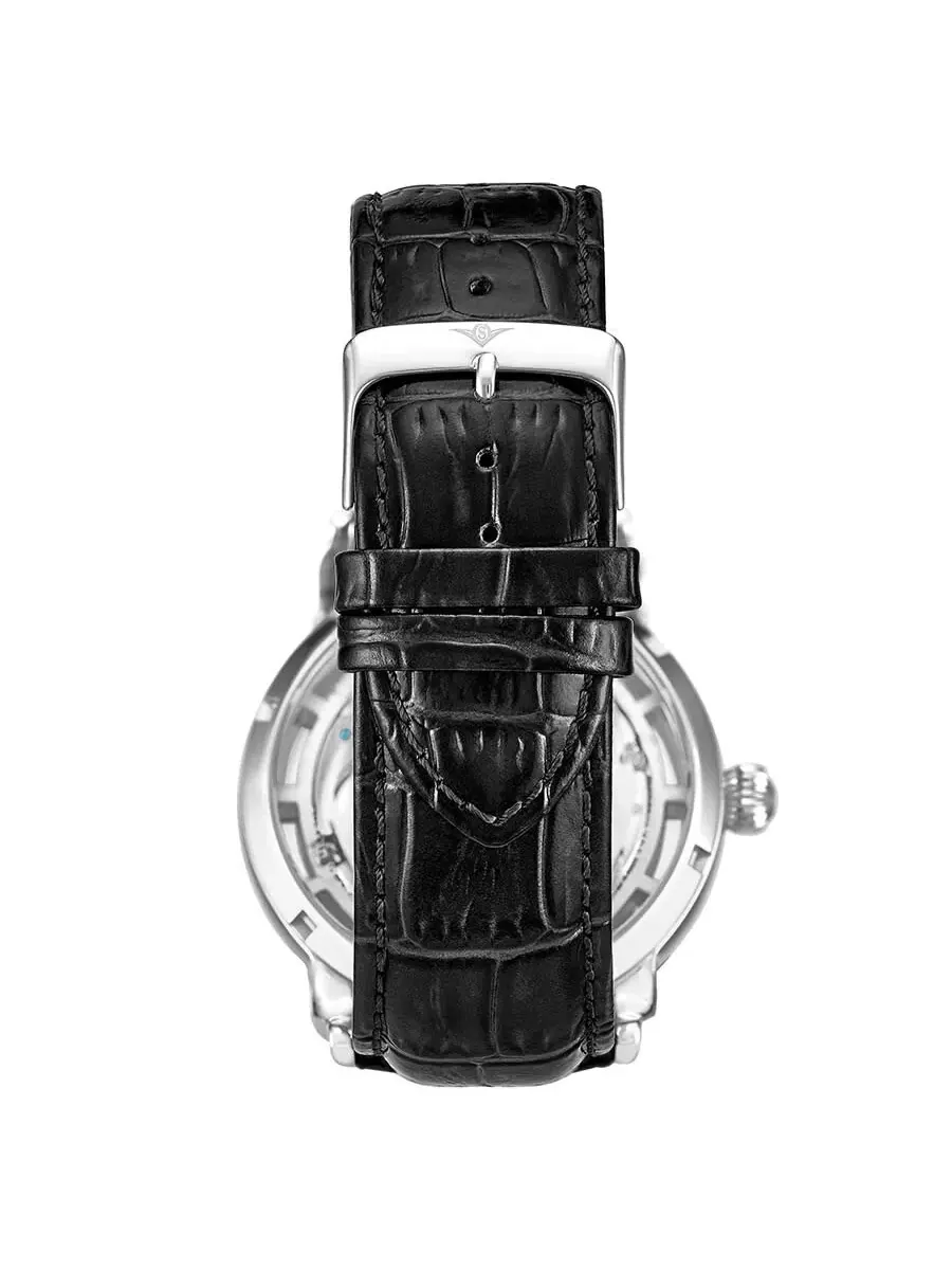 Мужские часы Stuhrling Original Legacy Automatic с серебристым циферблатом M13541 — изображение 2 из 7, оттенок серебряный