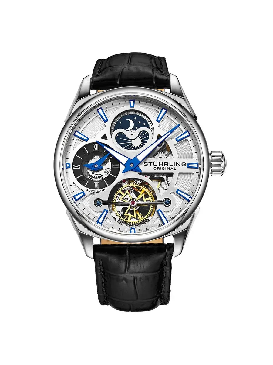 Мужские часы Stuhrling Original Legacy Automatic с серебристым циферблатом M13598